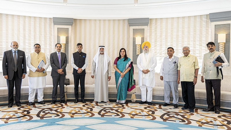 Indian delegation meets UAE minister to strengthen bilateral ties Indian delegation meets UAE minister to strengthen bilateral ties