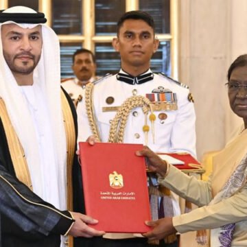 UAE Ambassador presents credentials to President of India UAE Ambassador presents credentials to President of India
