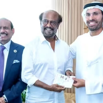 Rajinikanth receives UAE Golden Visa, thanks NRI businessman Lulu Group chairman Yusuff Ali