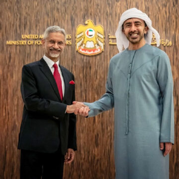 Jaishankar meets UAE FM, discusses Mideast security situation Jaishankar meets UAE FM, discusses Mideast security situation